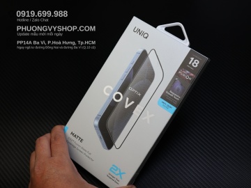 Cường lực UniQ Covex Matte iPhone 18 Pro Max (chống vân tay)